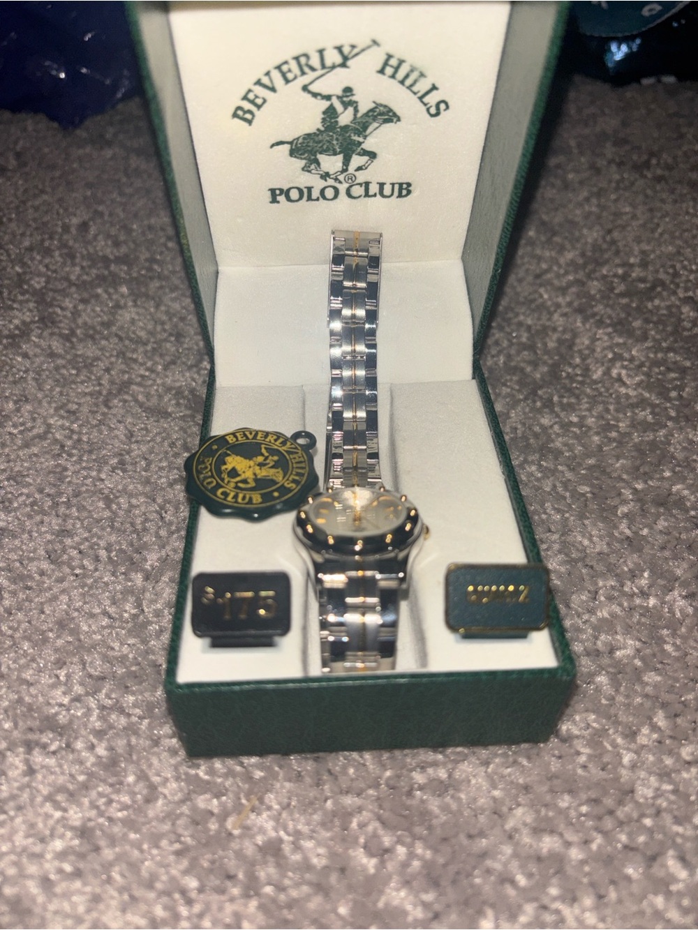 Beverly Hills Polo Club Two-Tone Silver and Gold Women's Bracelet Watch
